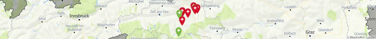 Map view for Pharmacies emergency services nearby Kleinarl (Sankt Johann im Pongau, Salzburg)